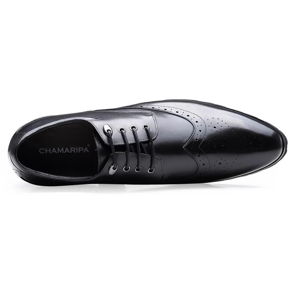 10 CM / 3.94 Inches Taller - CMR CHAMARIPA Height Increasing Dress Shoes That Make Men Taller 10CM